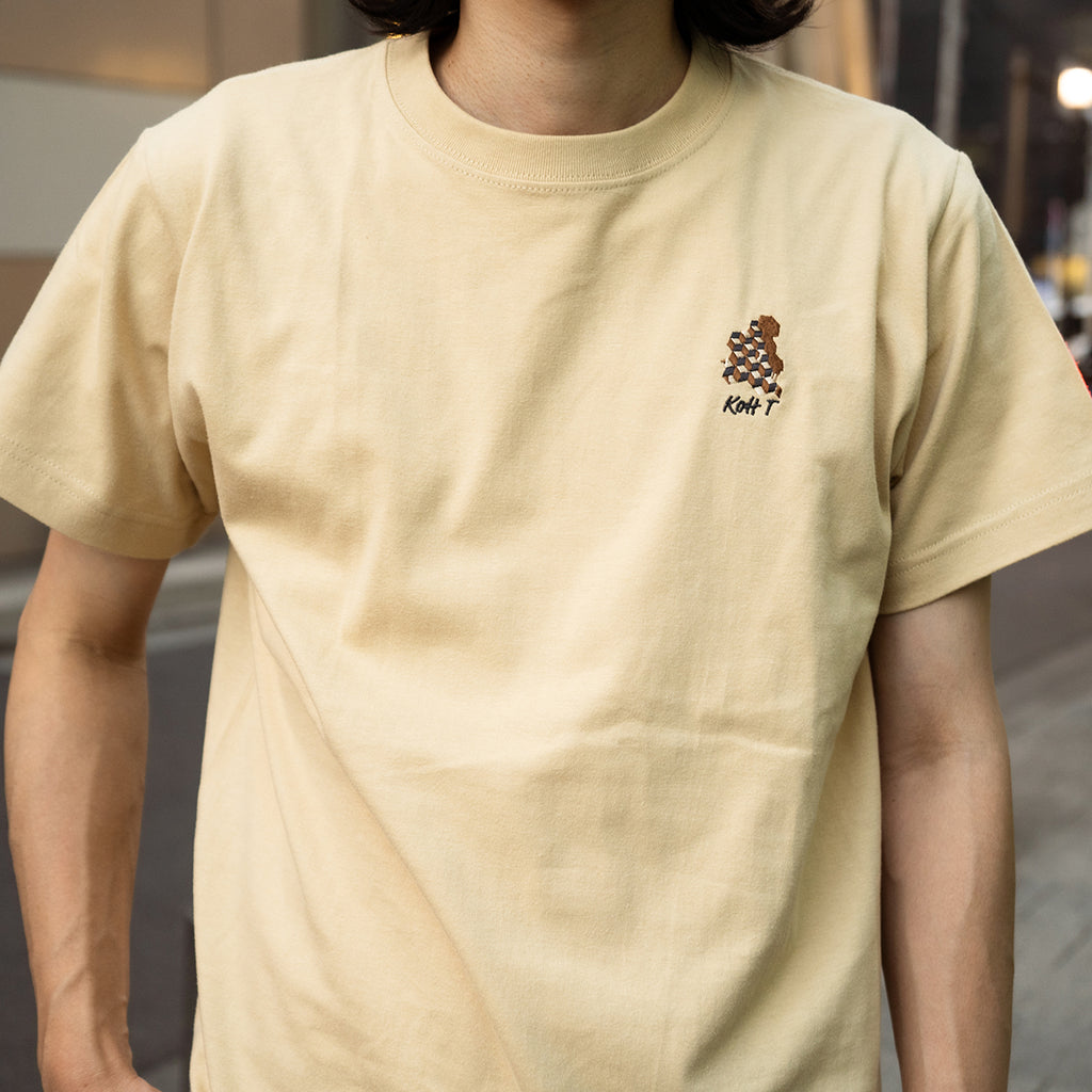 Cubist embroidery T-shirt