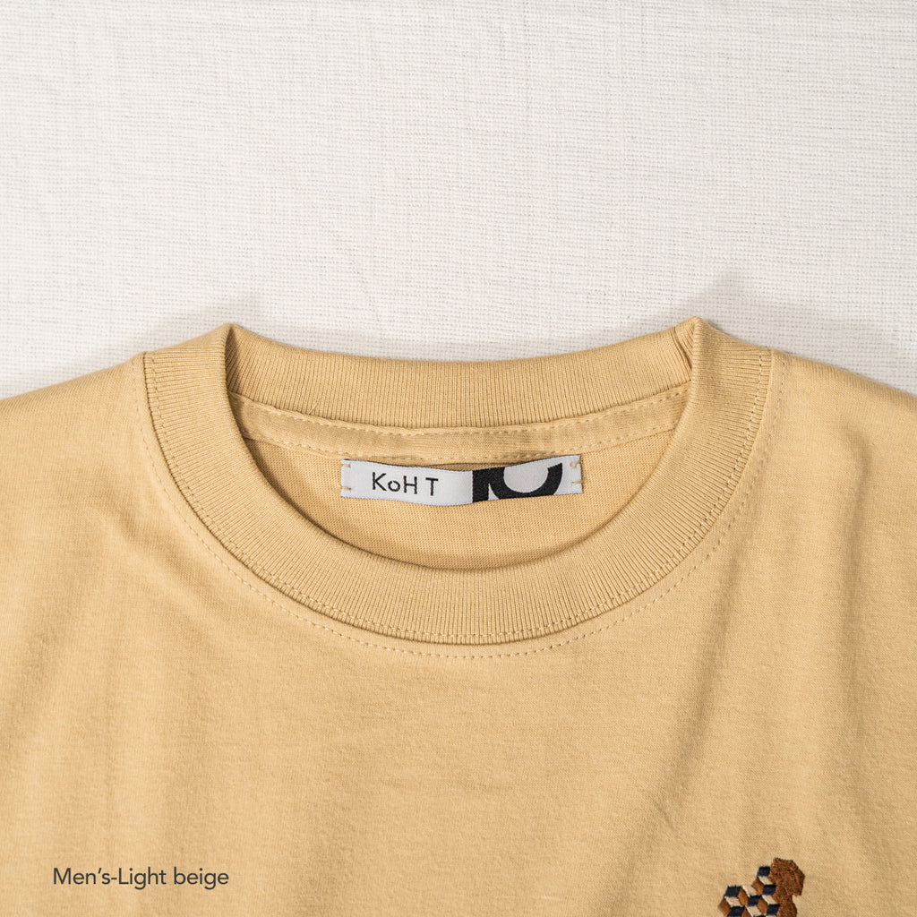 Cubist embroidery T-shirt