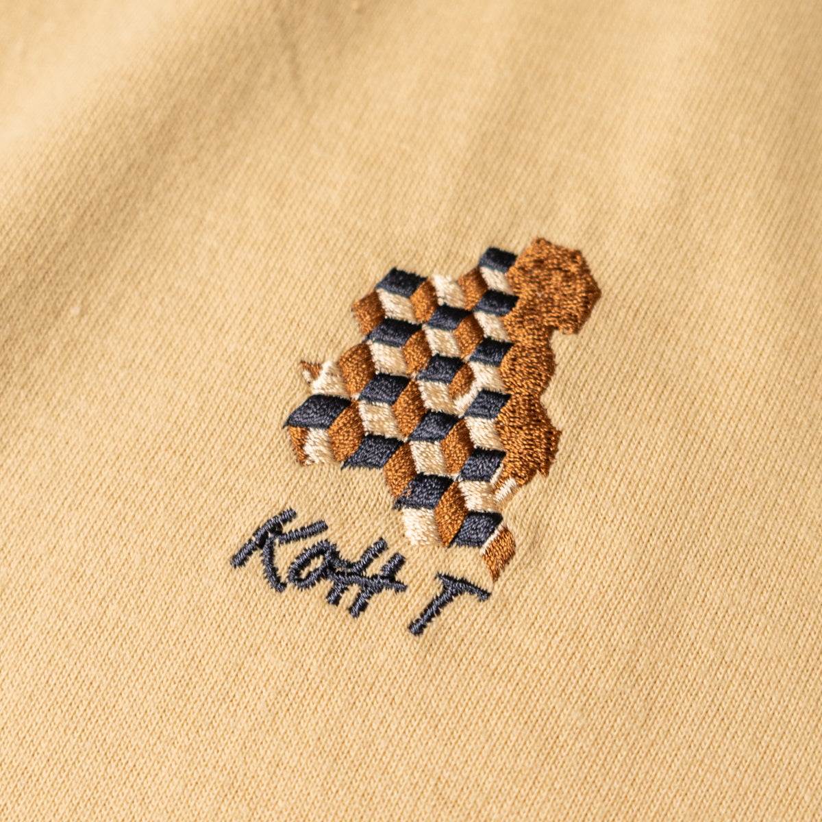 Cubist embroidery T-shirt