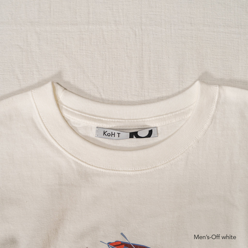 Boat print T-shirt