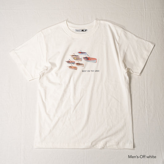 Boat print T-shirt