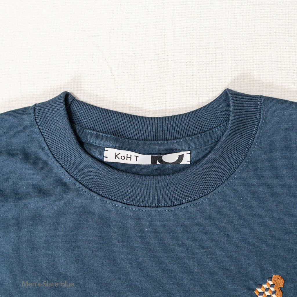 Cubist embroidery T-shirt