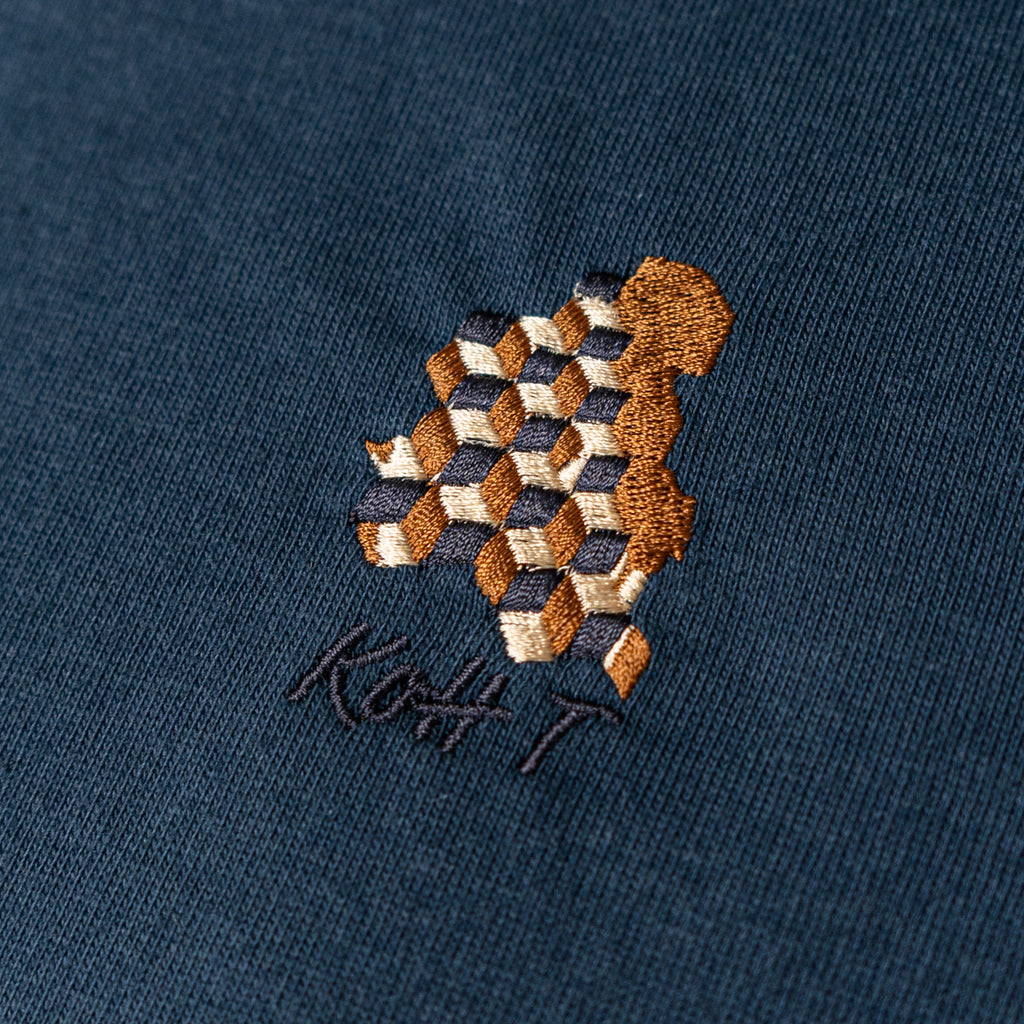 Cubist embroidery T-shirt