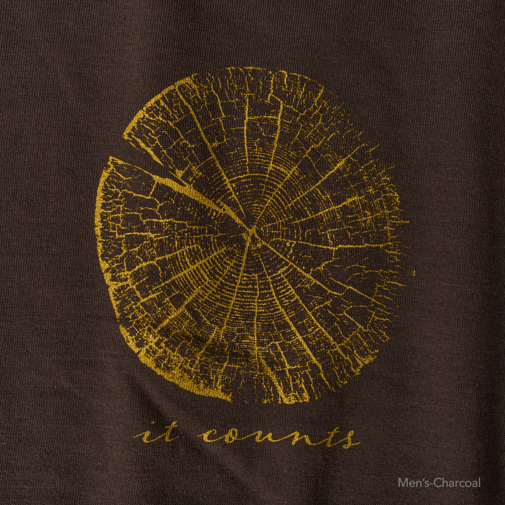 Tree ring print T-shirt