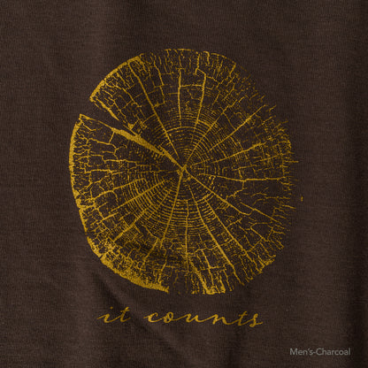 Tree ring print T-shirt