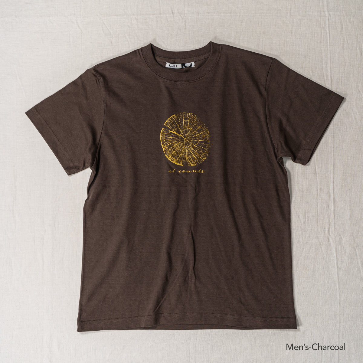 Tree ring print T-shirt