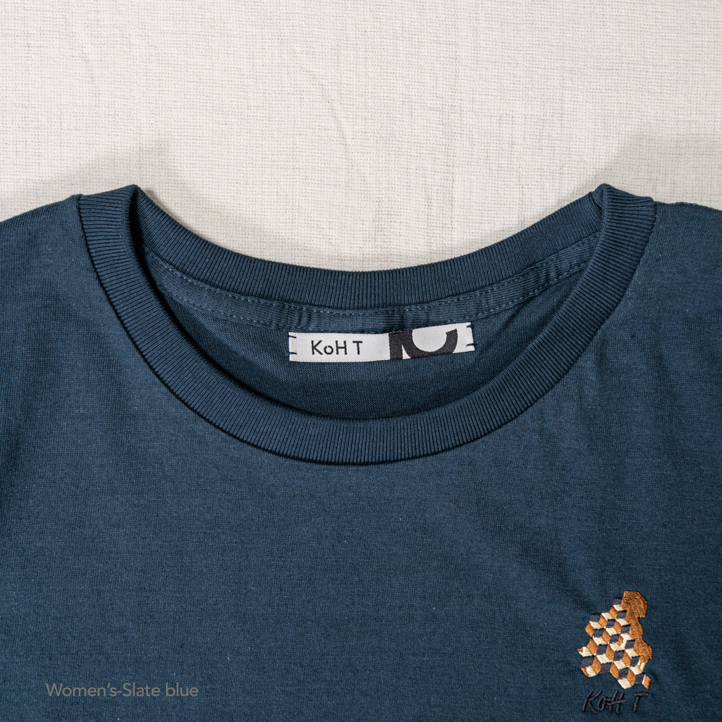 Cubist embroidery T-shirt