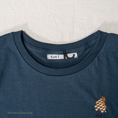 Cubist embroidery T-shirt