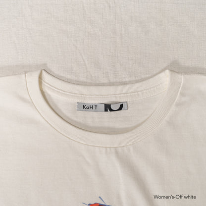 Boat print T-shirt