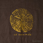 Tree ring print T-shirt