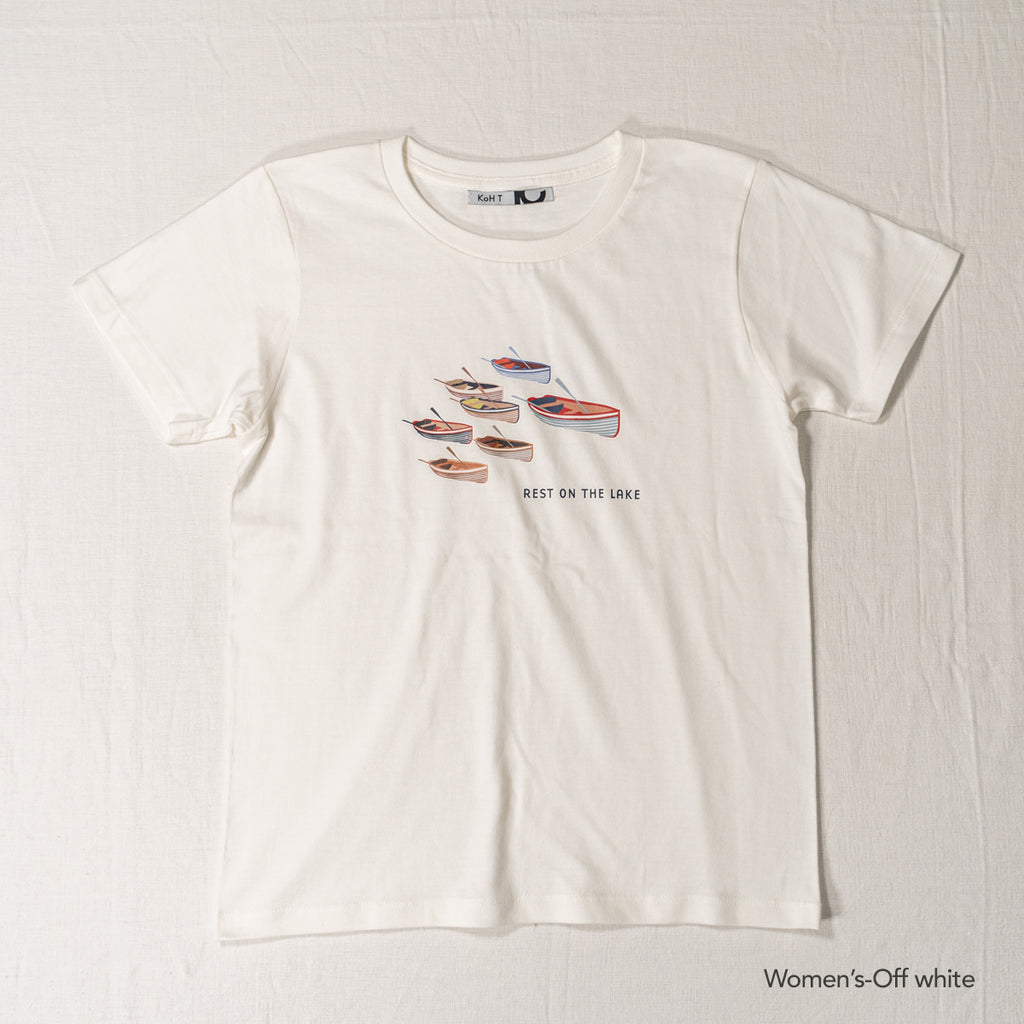 Boat print T-shirt