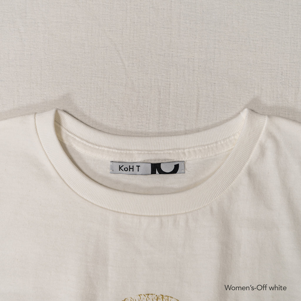 Tree ring print T-shirt