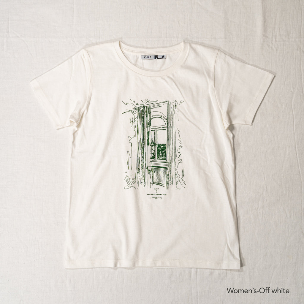 Morning window print T-shirt