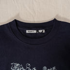 Nostalgic travel print long sleeve T-shirt