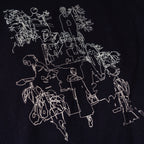 Nostalgic travel print long sleeve T-shirt