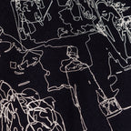 Nostalgic travel print long sleeve T-shirt