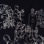 Nostalgic travel print long sleeve T-shirt