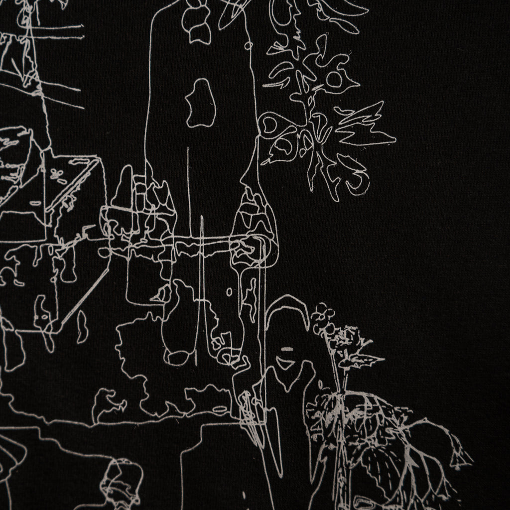 Nostalgic travel print long sleeve T-shirt