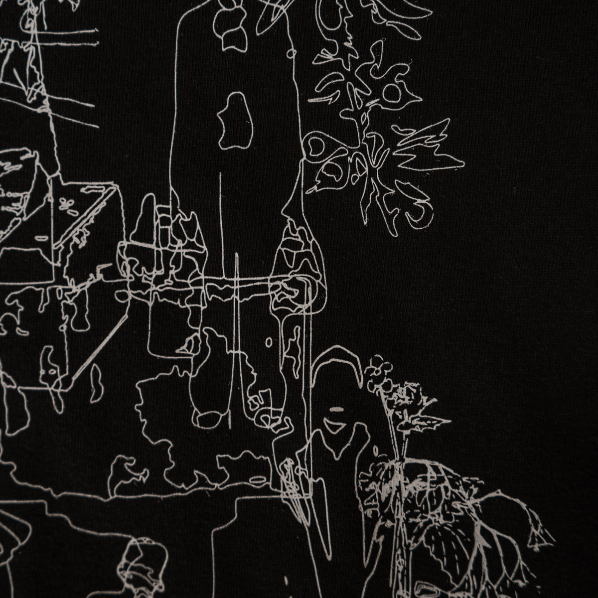 Nostalgic travel print long sleeve T-shirt