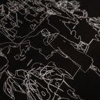 Nostalgic travel print long sleeve T-shirt