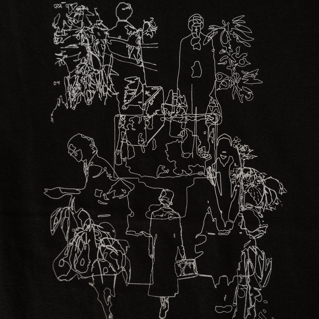 Nostalgic travel print long sleeve T-shirt