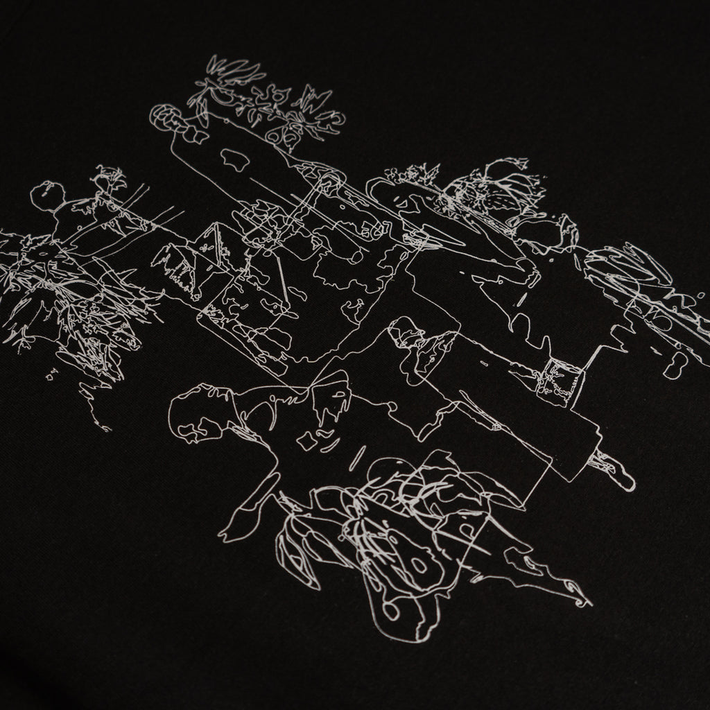 Nostalgic travel print long sleeve T-shirt