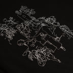 Nostalgic travel print long sleeve T-shirt