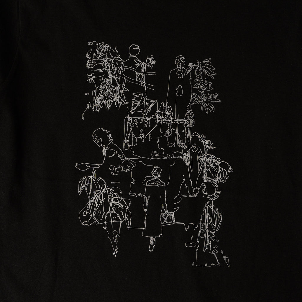 Nostalgic travel print long sleeve T-shirt