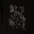 Nostalgic travel print long sleeve T-shirt