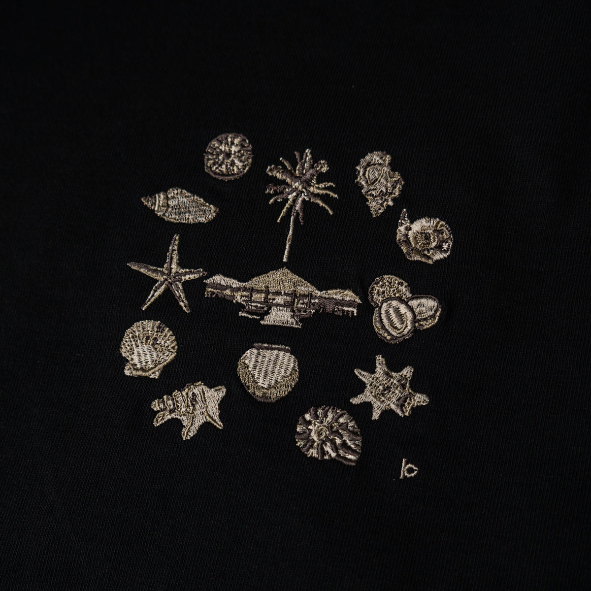 Resort Embroidery Long Sleeve T-Shirt