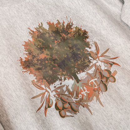 Olive tree print sweatshirt