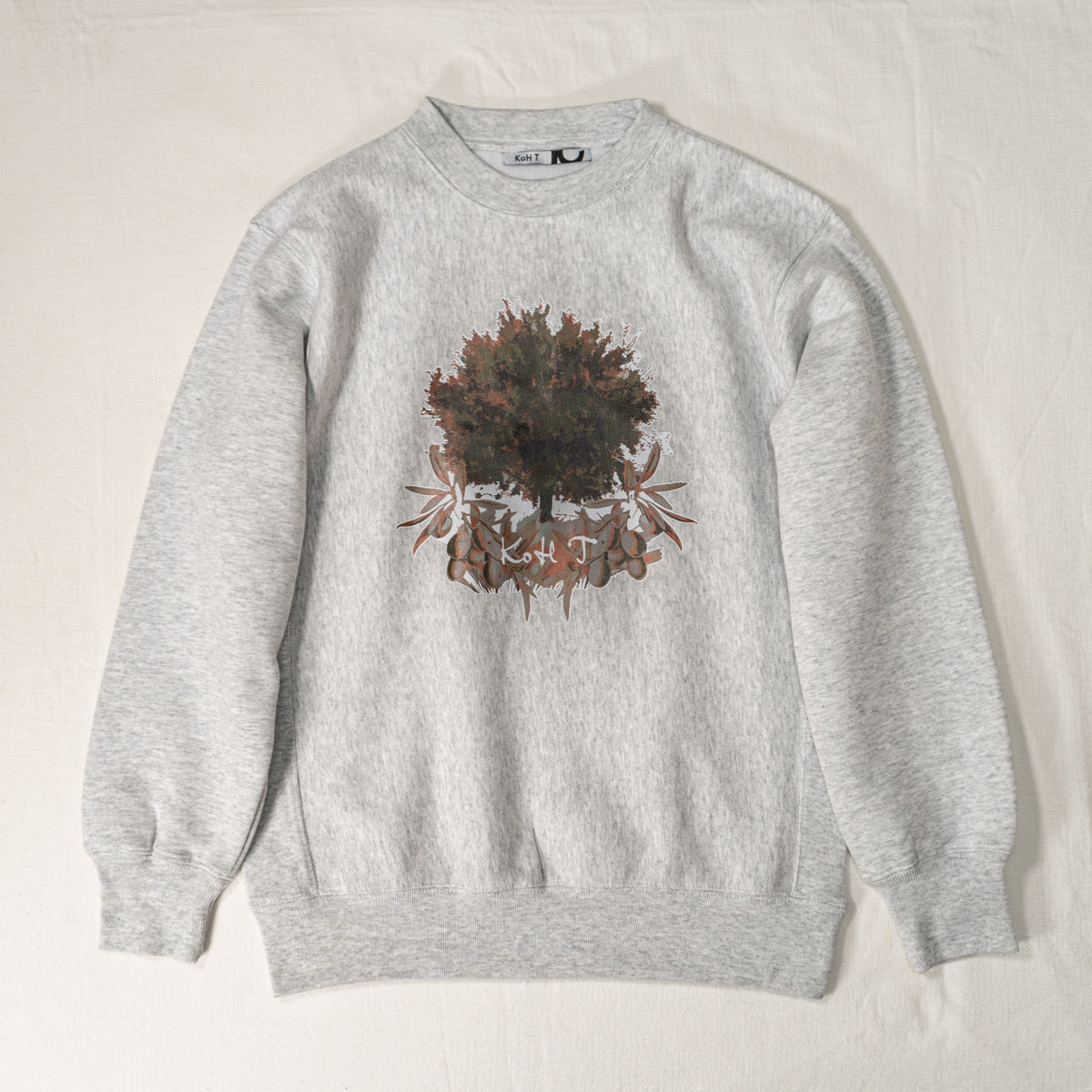 Olive tree print sweatshirt