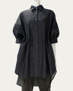 Volume puff short sleeve blouse(デニム)