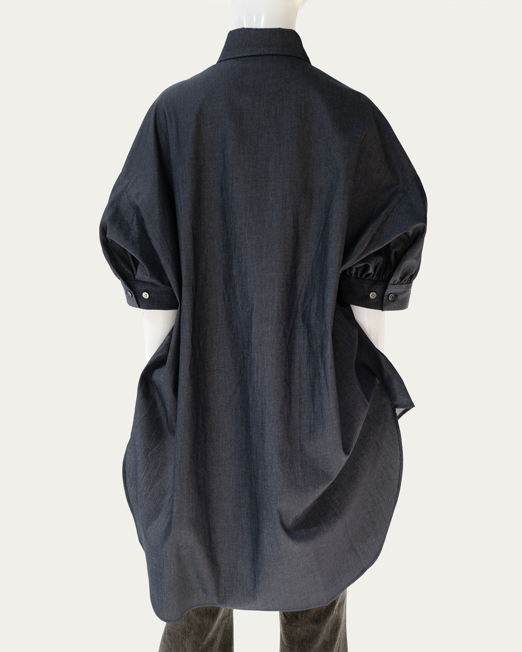 Volume puff short sleeve blouse(デニム)