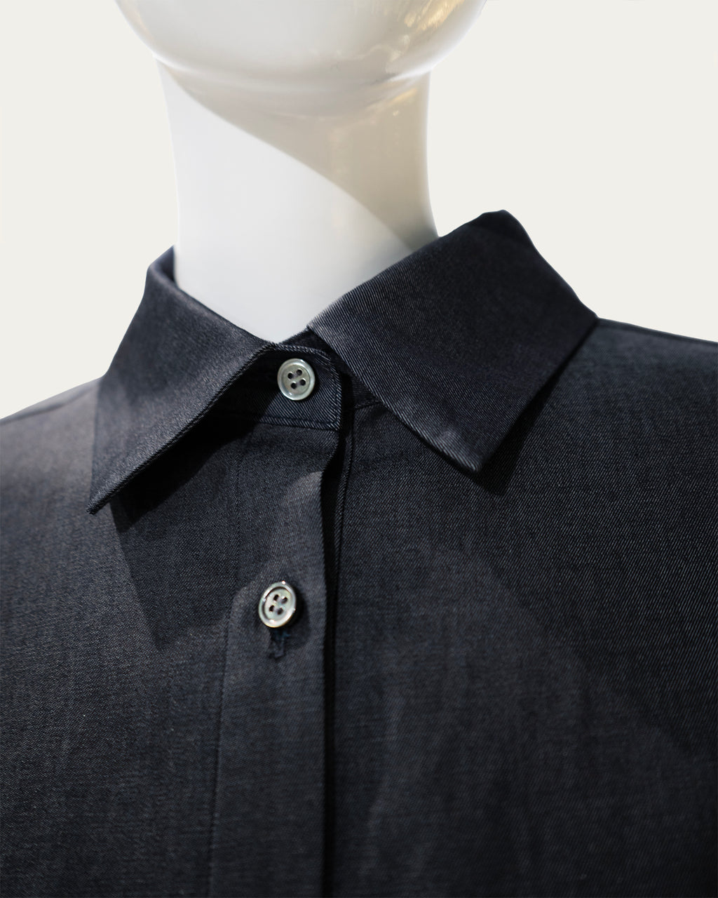 Volume puff short sleeve blouse(デニム)