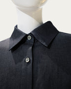 Volume puff short sleeve blouse(デニム)