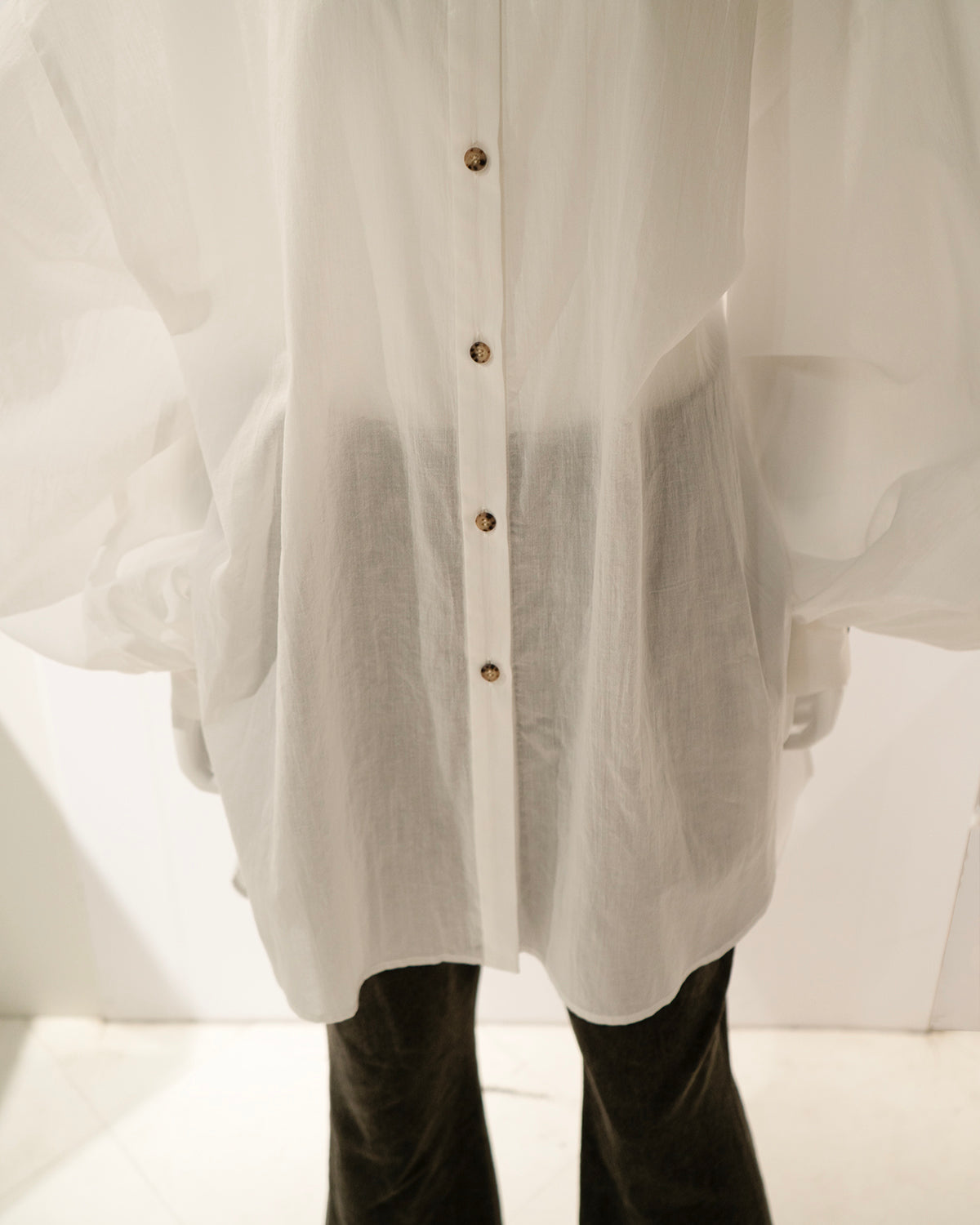 Volume puff sleeve blouse (Organic Lawn Cotton)